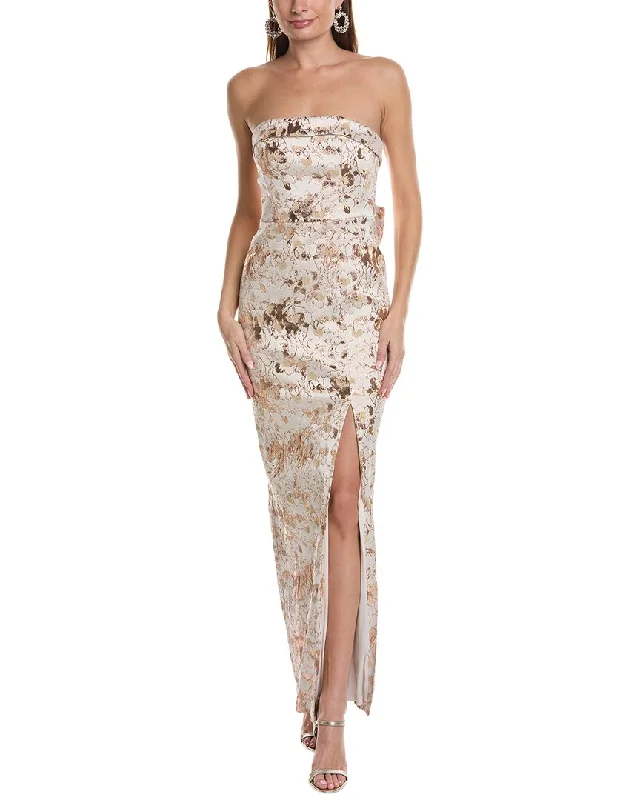 women's luxury dressesAidan Mattox Strapless Mermaid Gown