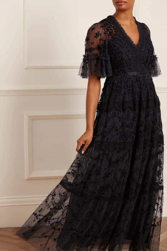 women's bow dressesAraminta Lace Gown