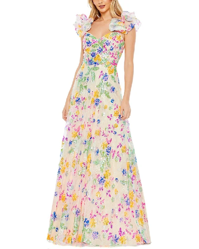 women's lace dressesMac Duggal A-Line Gown