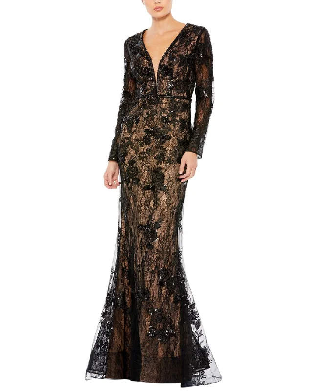 women's stretchy dressesMac Duggal Gown