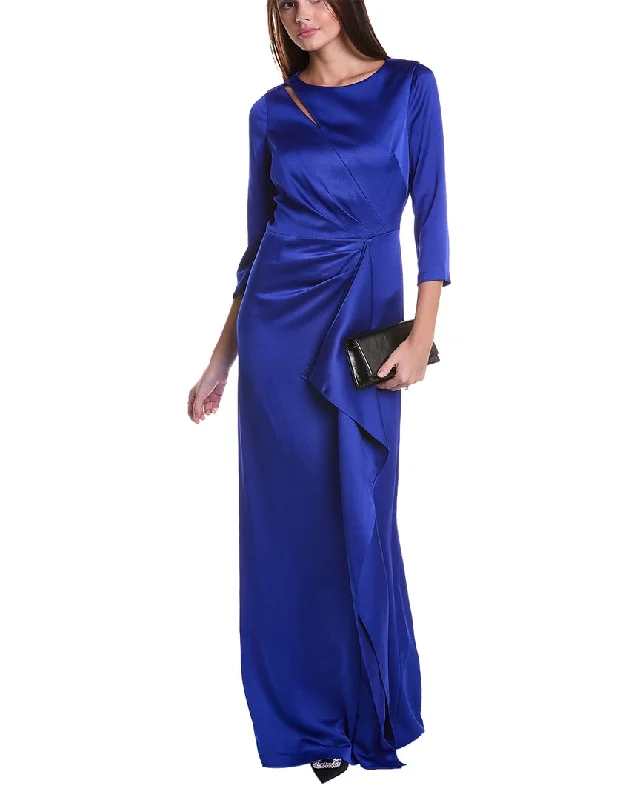 women's handmade dressesTeri Jon by Rickie Freeman Draped Gown