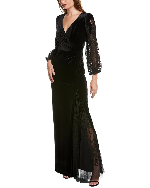 women's ethical fashion dressesTeri Jon by Rickie Freeman Velvet Gown